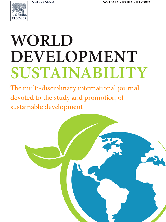 Vergrösserte Ansicht: Cover of Worls Development Sustainability